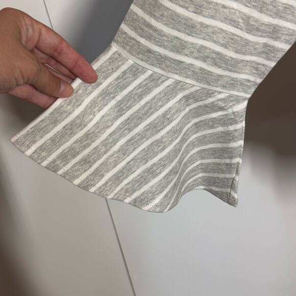 J Crew Mercantile 3/4 Bell Sleeve Crew Neck Striped Cotton Top Sz XXL NWT - Picture 3 of 8